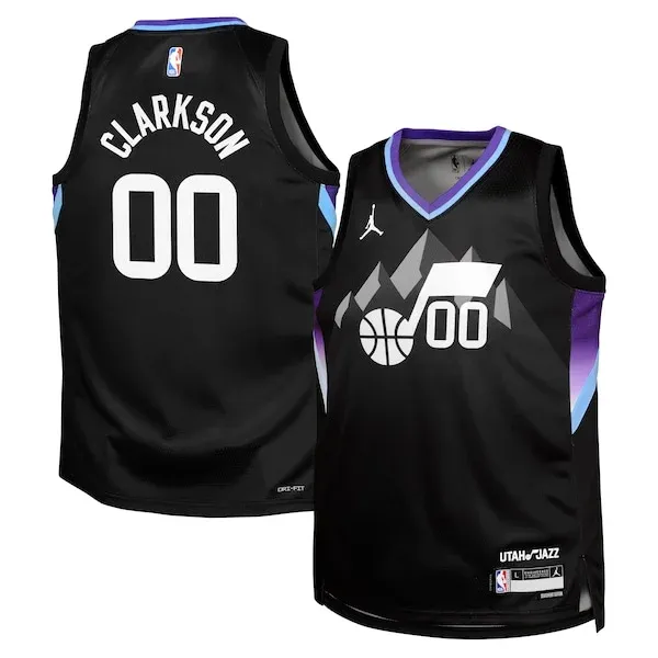 Professional Jordan Clarkson UTA Basketball Jersey - Black