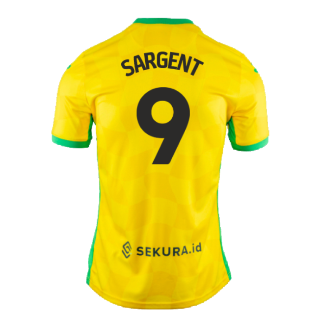 Men's 2024-2025 Norwich Home Shirt (Sargent 9)