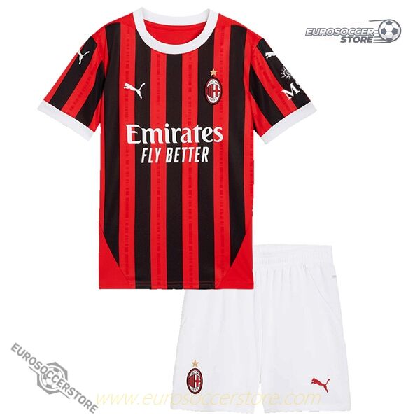 AC Milan Children's Home Jersey 2024-25 Season
