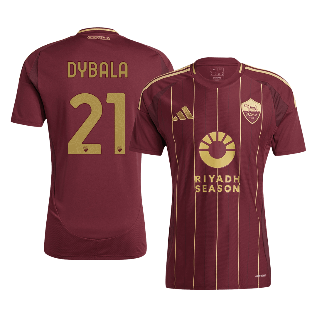 DYBALA #21 Roma Home  Soccer Jersey 2024/25 Authentic Kit