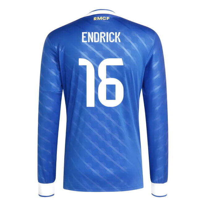 2025-2026 Real Madrid Long Sleeve Third Shirt (Endrick 16)