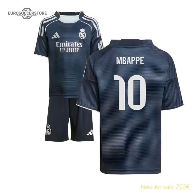 2025-2026 Real Madrid Away Mini Kit (mbappe 10) - Concept Creation