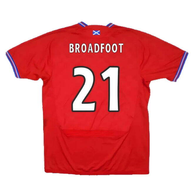 Premium Quality Authentic Rangers Fc Broadfoot #21 Updated Design S...