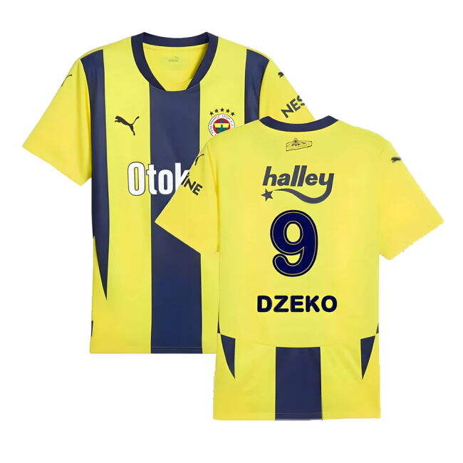 Premium 2024-2025 Football Club Home Home Dzeko 9 With Special