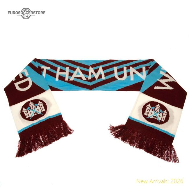 West Ham United Fc Retro 1976 Scarf - Unbeatable Value - Premium Quality