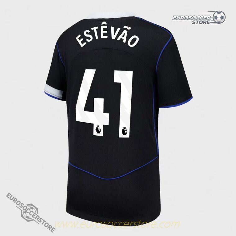 Chelsea Third ESTÊVÃO 41 Football Jersey 25-26 Season