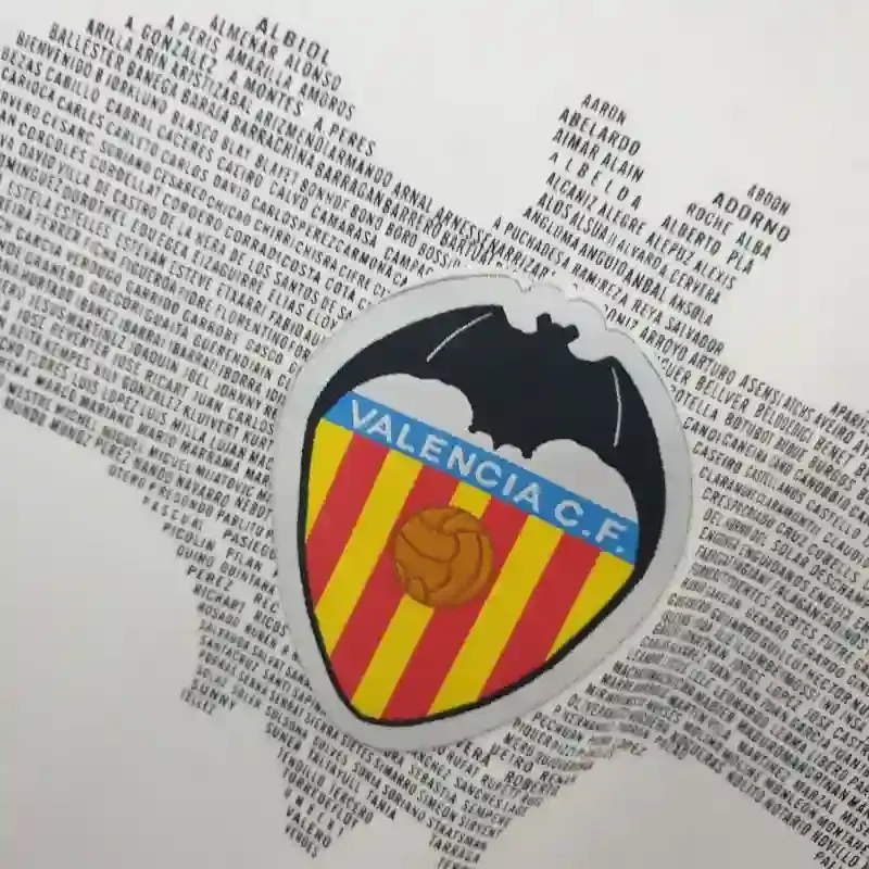 2009-2010 Valencia Jersey retro kit