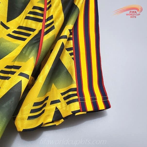 Arsenal 91-93 Away Yellow Football Kit