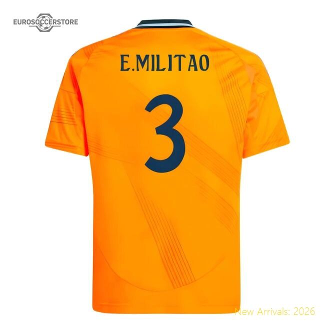 Outstanding 2024-2025 Real Madrid Away Youth Kit (emilitao 3)