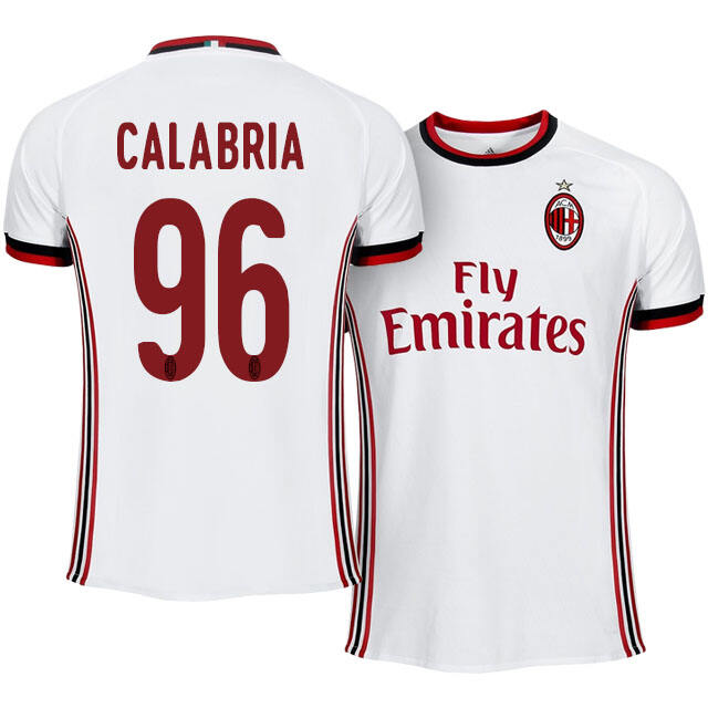 AC Milan Away 201718 Davide Calabria 96 Soccer Jersey Shirt -
