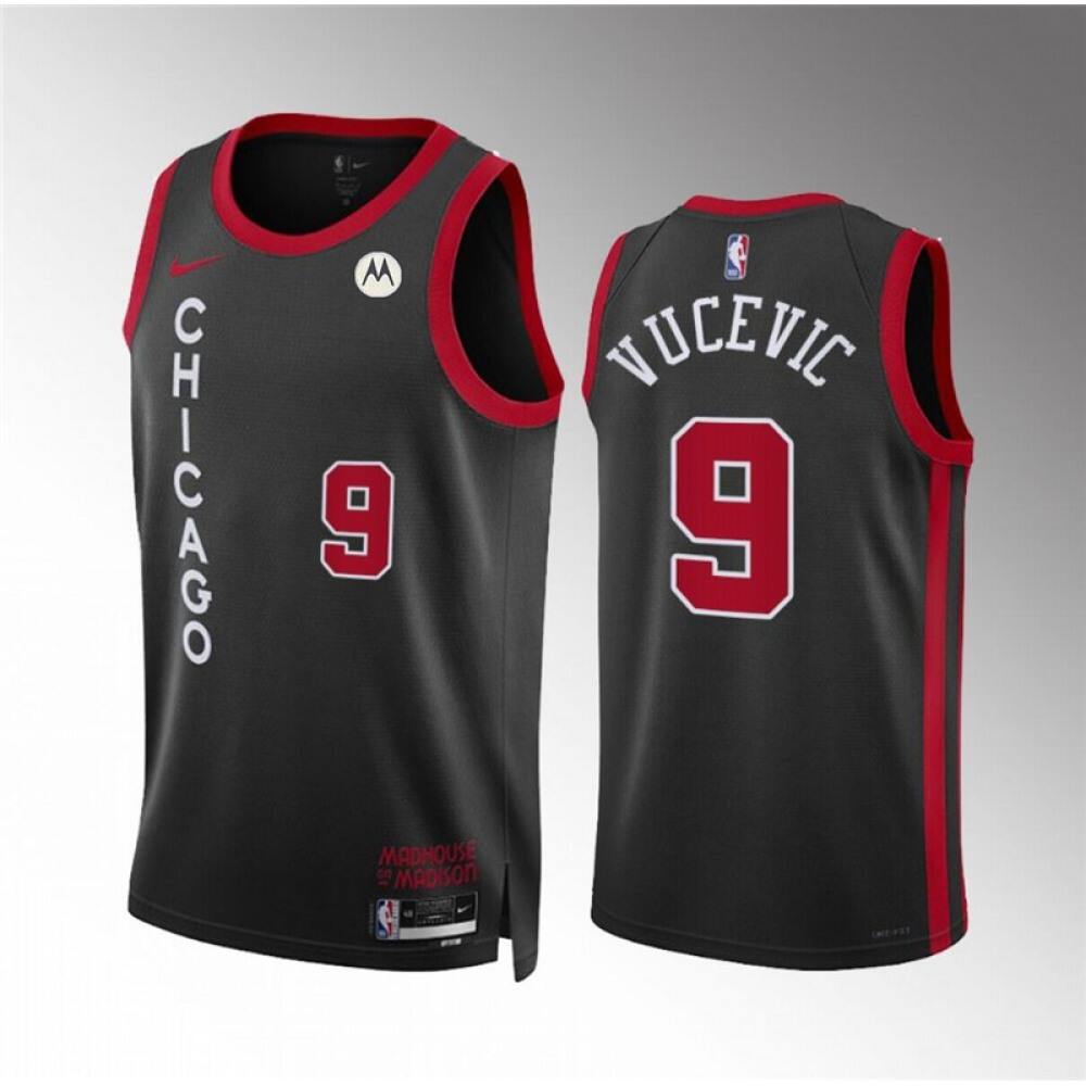 Official 9 Chicago Bulls Black Jersey - City Edition - Game Day Essential