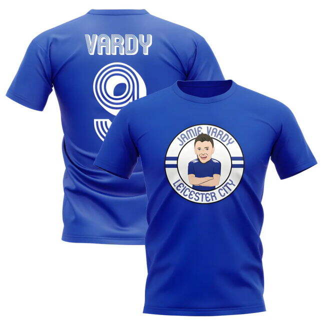Jamie Vardy Leicester Illustration official style T-Shirt (Unisex