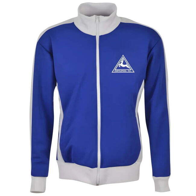 Licensed Hartlepool Track Top - Royal/White Comfortable Wear