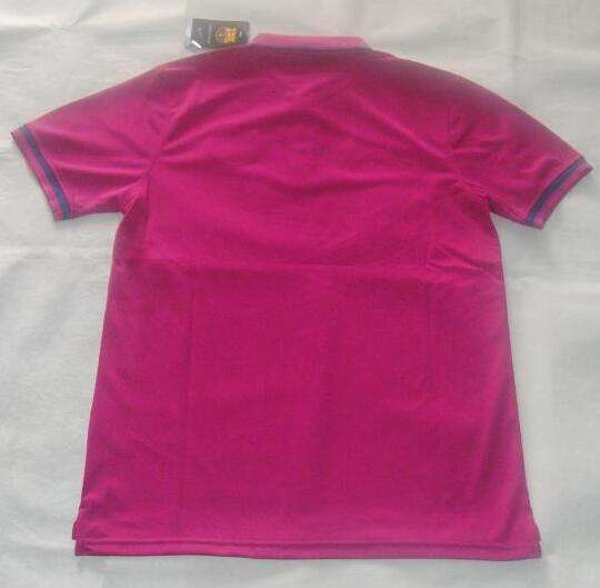Licensed Match Quality Barca Barcelona Pink Polo 2016-17 Shirt