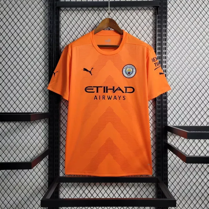 2022-2023 Goalkeeper Manchester City Orange Soccer retro kit