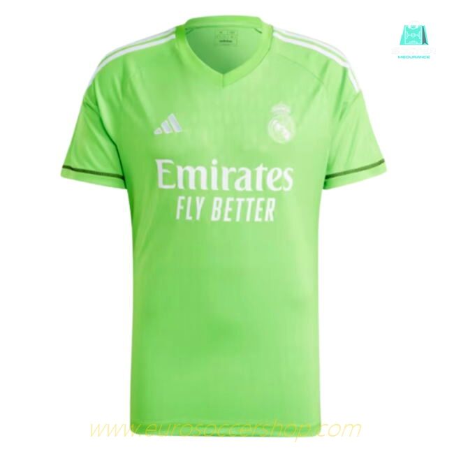 2023-2024 Real Madrid Home Goalkeeper Shirt (Solar Green)