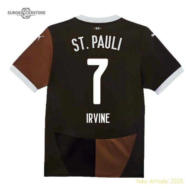 Genuine Professional-Grade 2024-2025 St Pauli Home Shirt (Irvine 7)