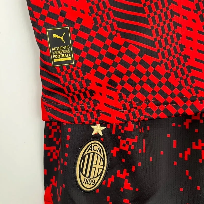 2022-2023 Kids AC Milan Fourth retro kit