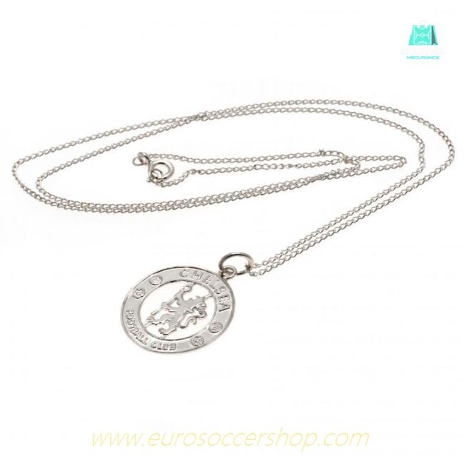 Chelsea FC Sterling Silver Pendant & Chain CR