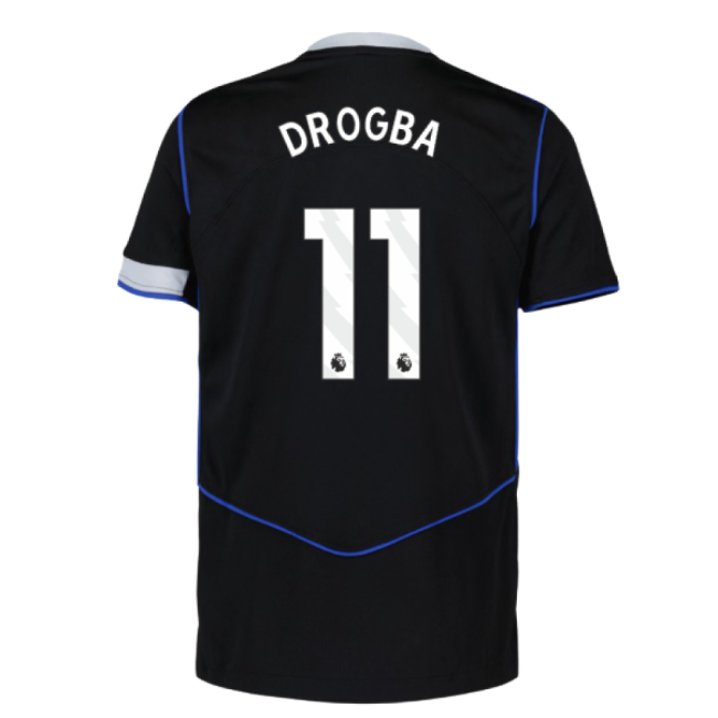 Chelsea Official Third Football Shirt 2025-20 Season Drogba 11 L S