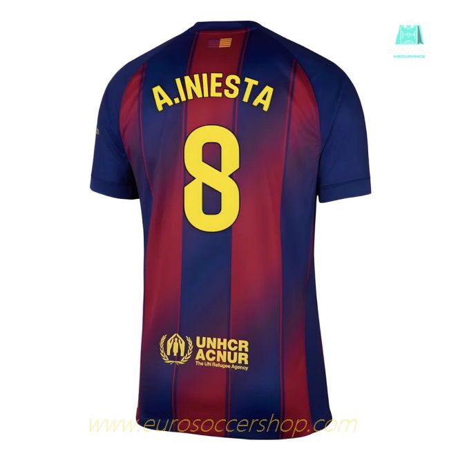 2025-2026 Barcelona Home Shirt (A.Iniesta 8)