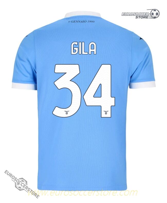 Lazio's 25-26 Season Home GILA 34 Football Jersey