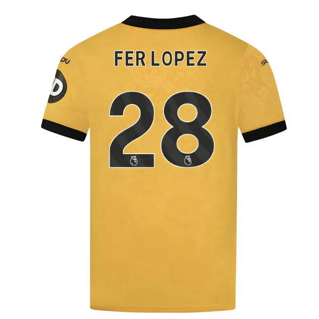 UV Protection 2025-2026 Wolves Home Vintage Retro Jersey Fer Lope#364
