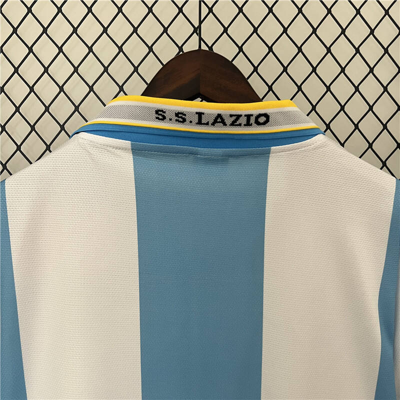 9900 Lazio Retro Home Soccer Jersey Football Shirt - Official Replica