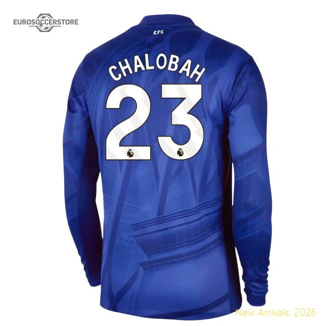 Official 2025-2026 Chelsea Home Long Sleeve Shirt (chalobah 23)