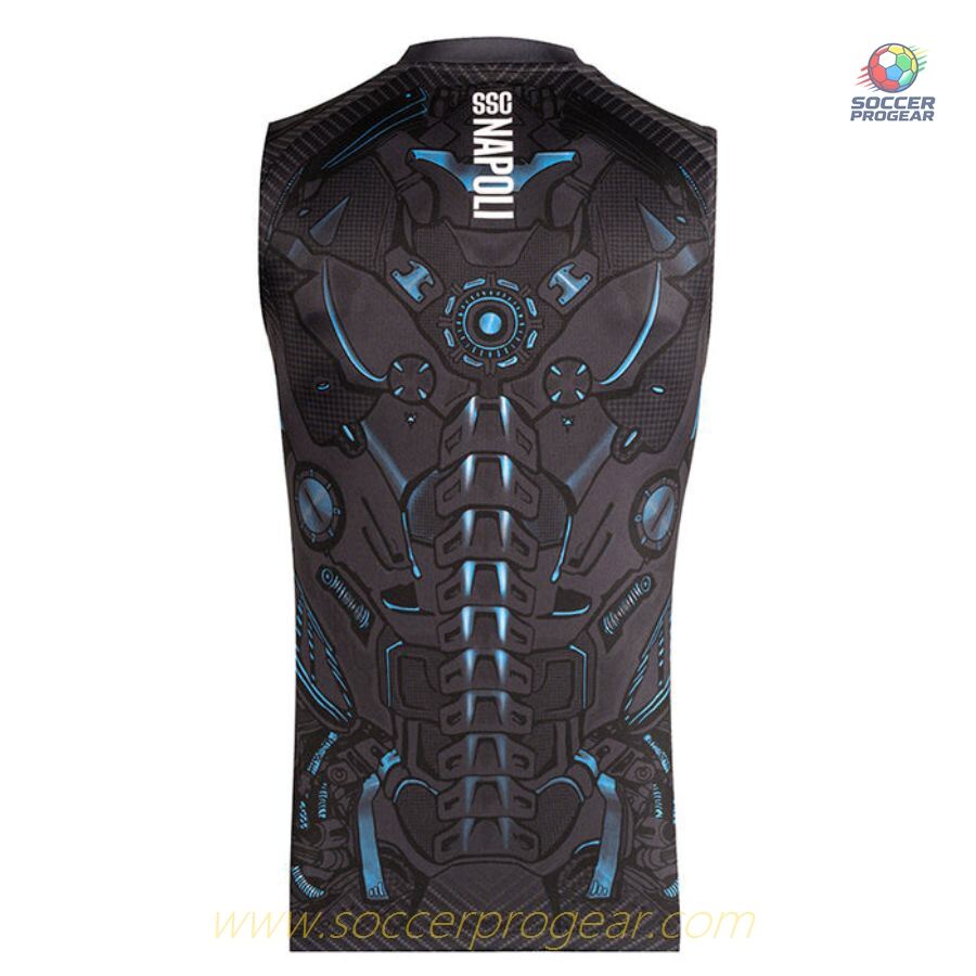NAPLES Official 2025/26 Collection TRAINING JERSEY BLACK SLEEVELESS