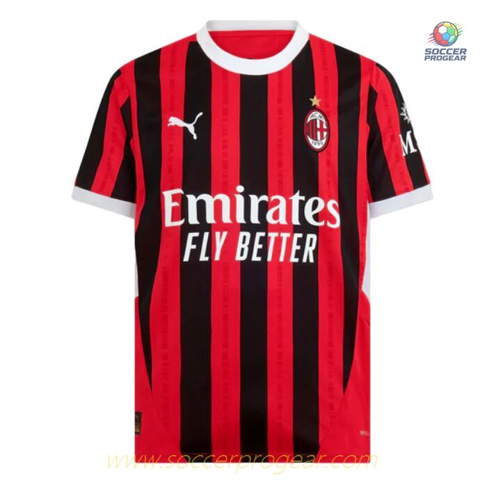 AC Milan Home Football Team Jersey 2024-25 Edition Walker