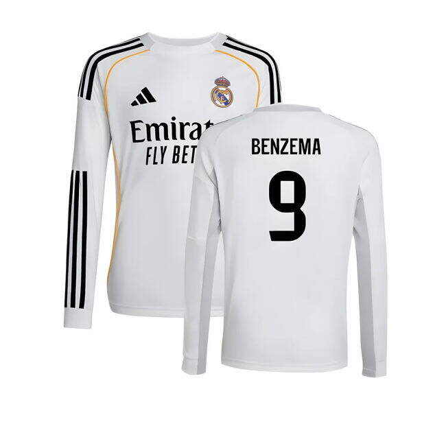 2025-2026 Camiseta Real Madrid Local Niños - Auténtica - Benzema 9