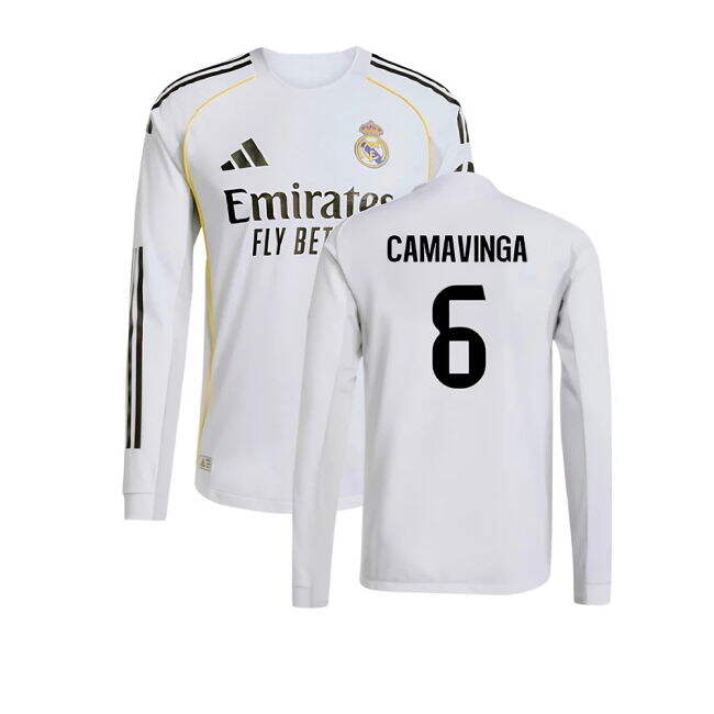 2025-2026 Genuina Camiseta Real Madrid Local - Hombres Con Camavinga 6