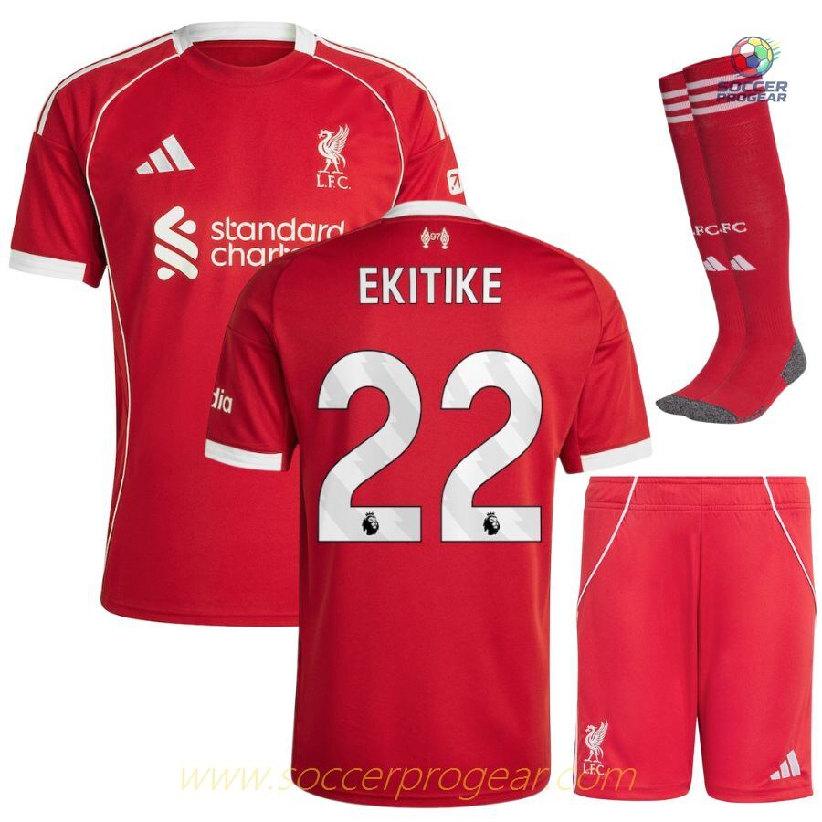 Liverpool Home Football Shirt Youth Soccer Shirt 2025-2026 Season EKITIKE