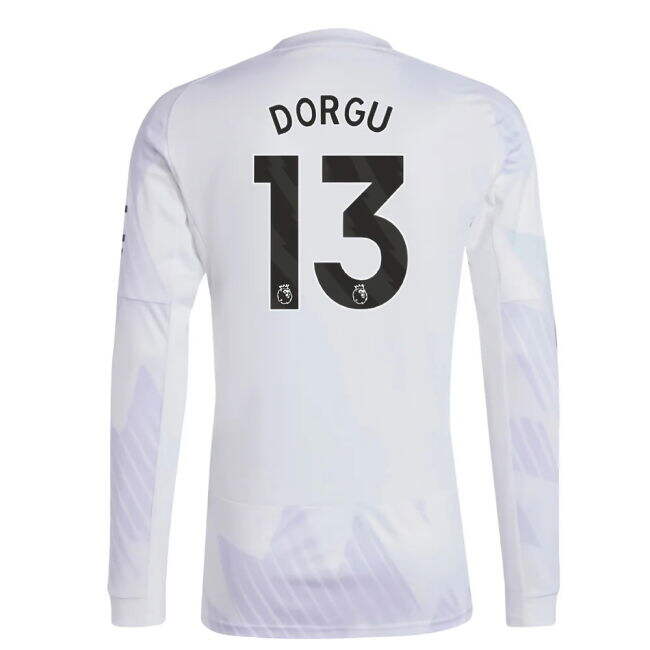 Man Utd Official Away Football Shirt 2025-20 Dorgu 13 L M S