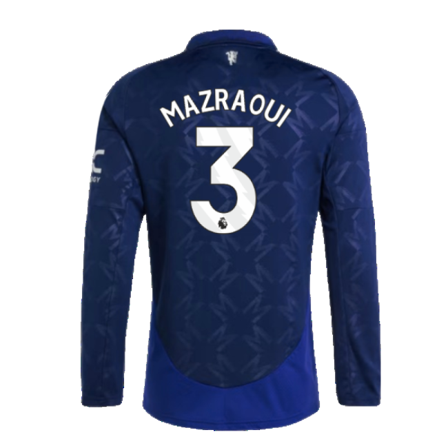 football shirt 2024-2025 Man Utd Long Sleeve Away Shirt (Mazraoui 3)