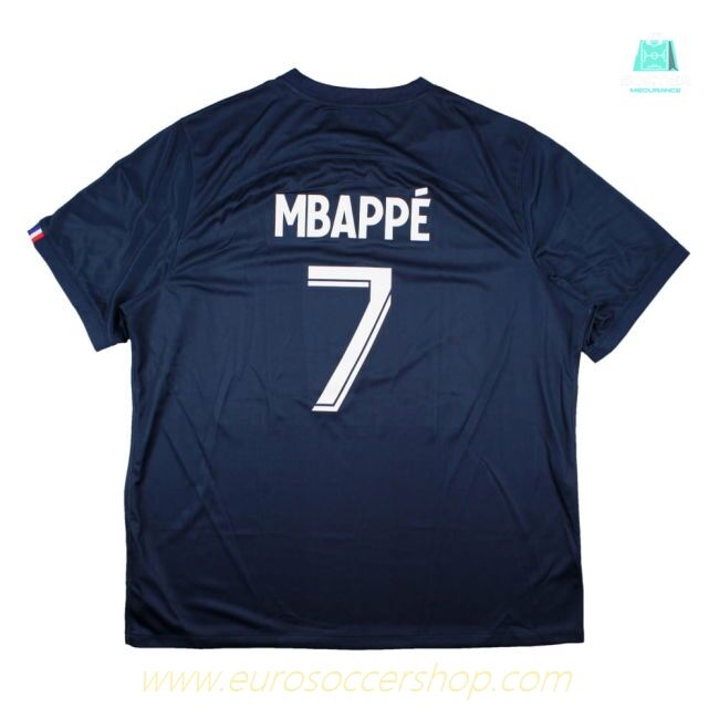 PSG 2022-23 Home Shirt (Sponsorless) (XXL) Mbappe #7 (BNWT)