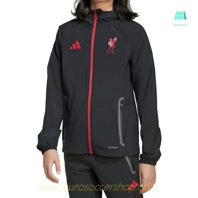 2025-2026 Liverpool Vis Tech Jacket (Black) - Kids