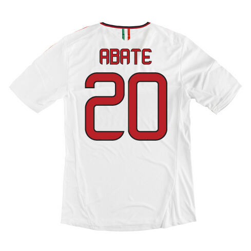 13-14 AC Milan 20 Abate Away White Soccer Shirt - Official Replica 364