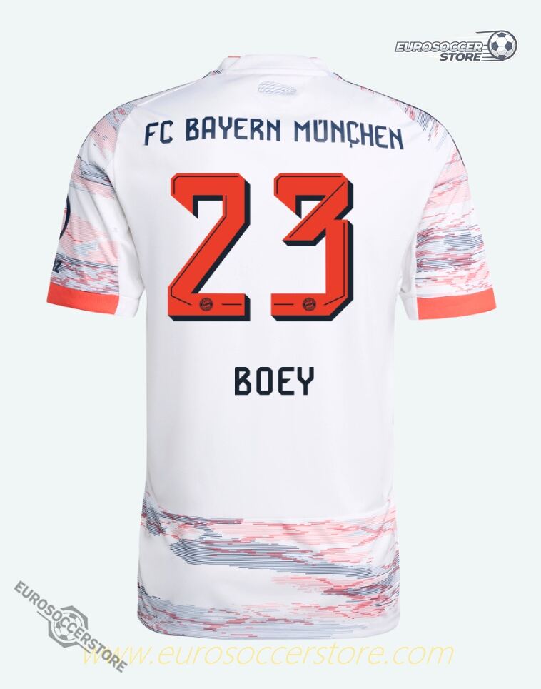 Away Bayern Munich Boey 23 Jersey for the 25-26 Season