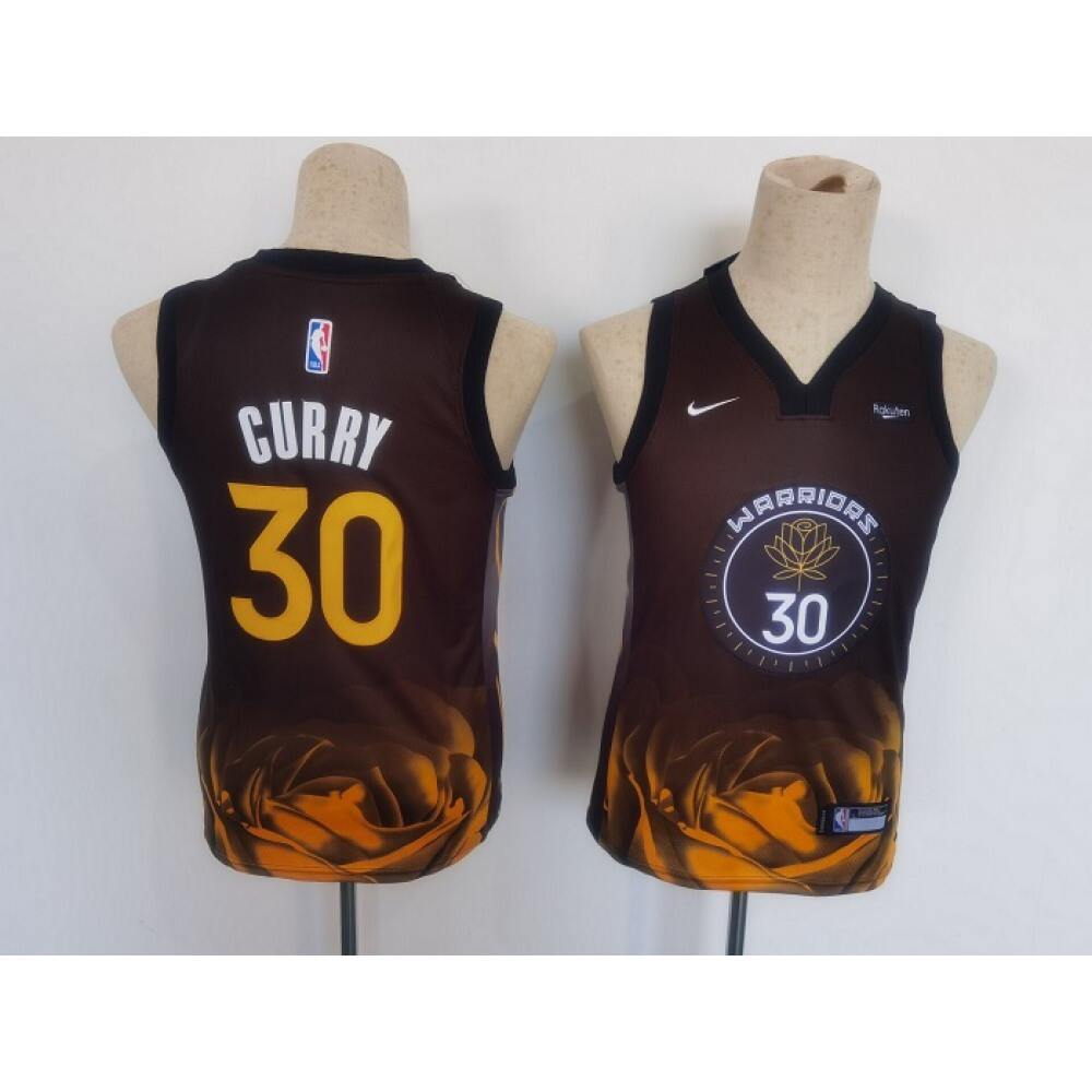 Pro Grade Stephen Curry30 Golden State Warriors Jersey Black -