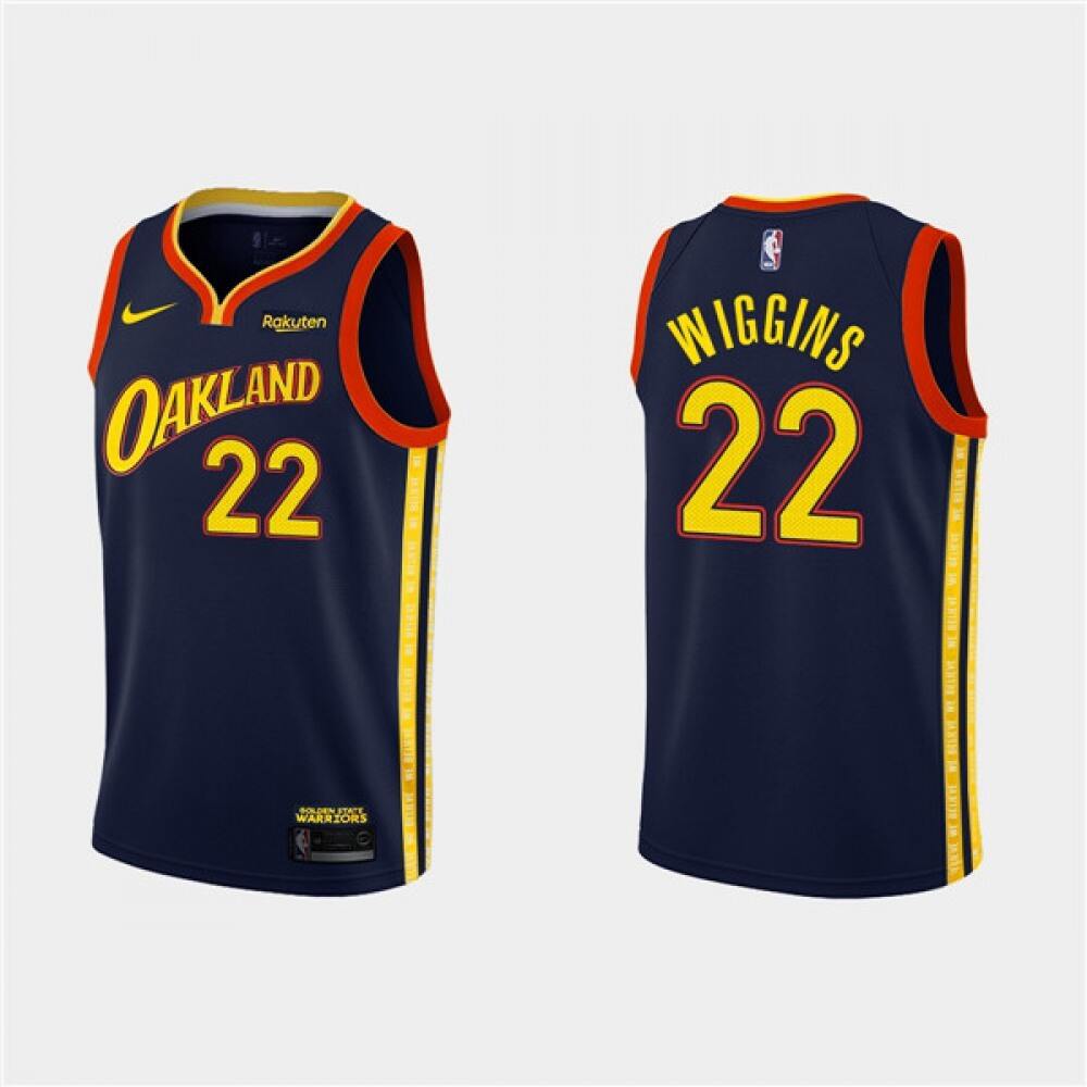 Authentic Golden State Warriors 22 Navy Jersey - City Edition