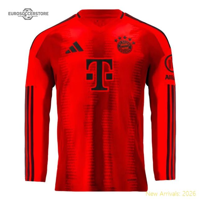 High-quality 2024-2025 Bayern Munich Long Sleeve Home Jersey