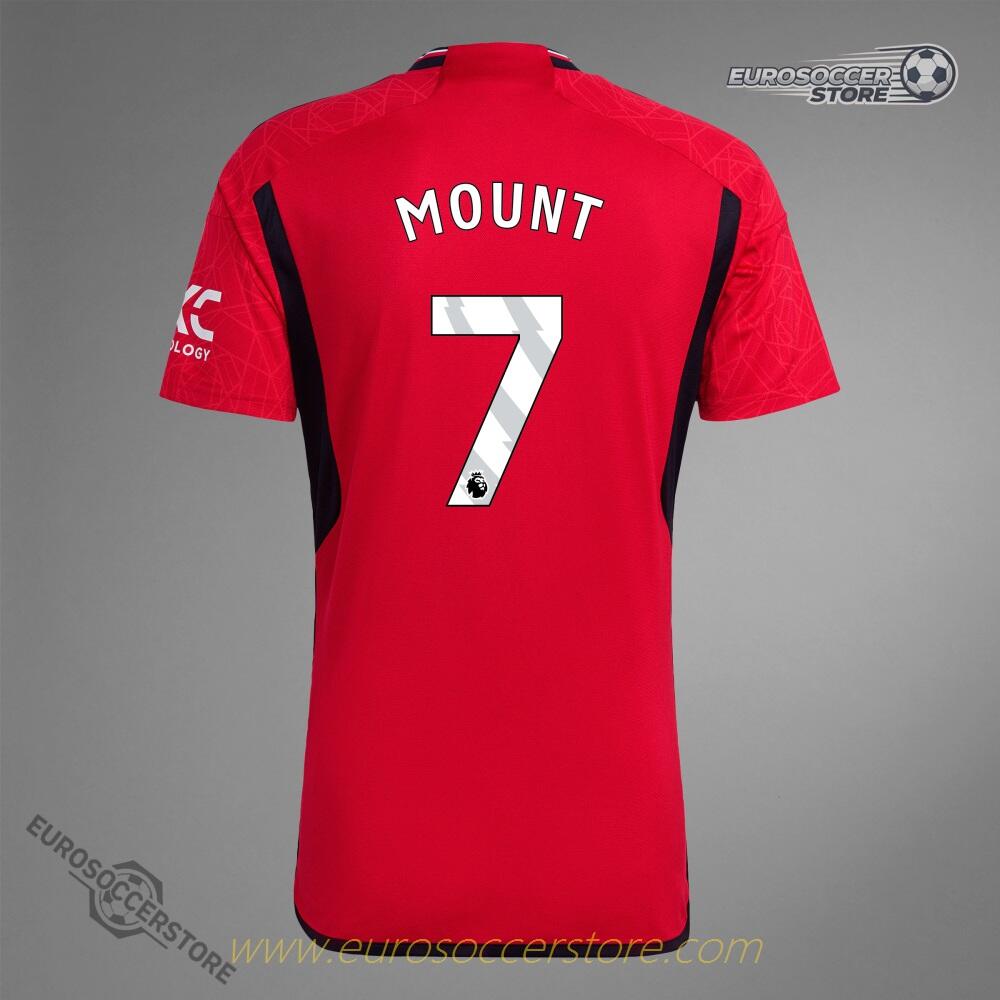 Manchester United's 23-24 Home Jersey No.7 for MOUNT