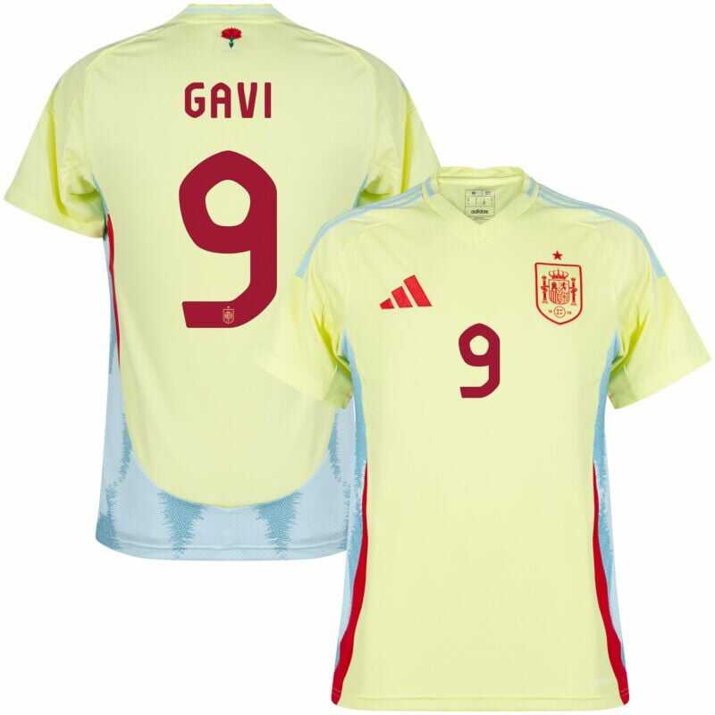 Spain Away Team Soccer Shirt 2024-2025 Edition Season Gavi
