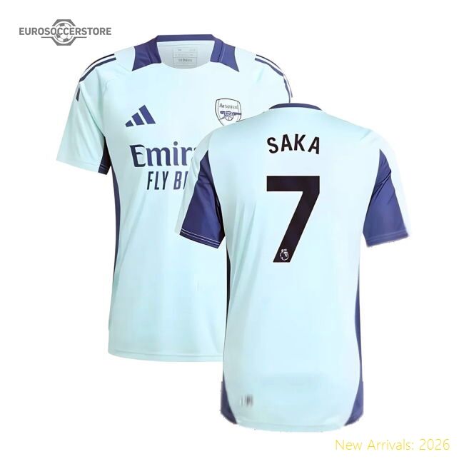 Premium Arsenal Training Saka Jersey 2024-2025 Breathable