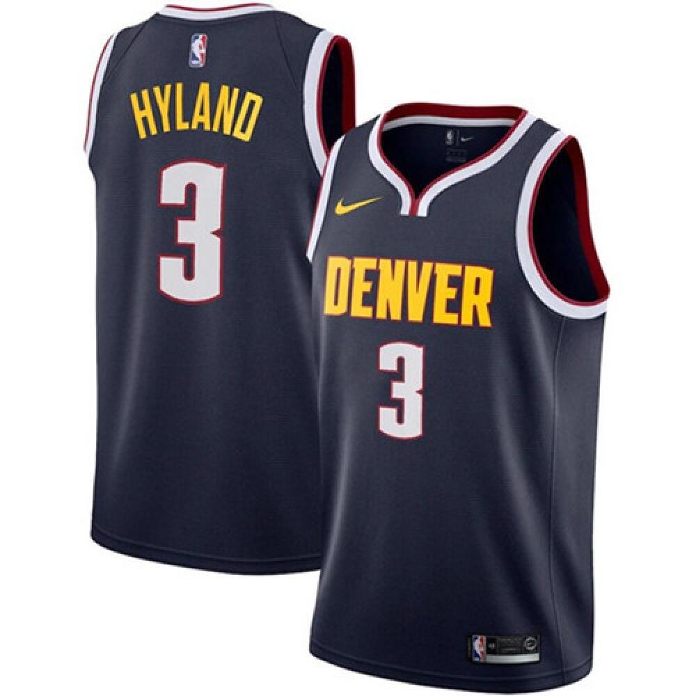 Jersey Denver Nuggets 3 Navy - - Basketball Fan Gear