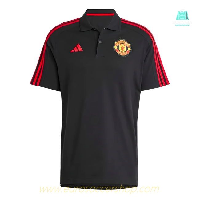 2024-2025 Man Utd DNA Polo Shirt (Black)