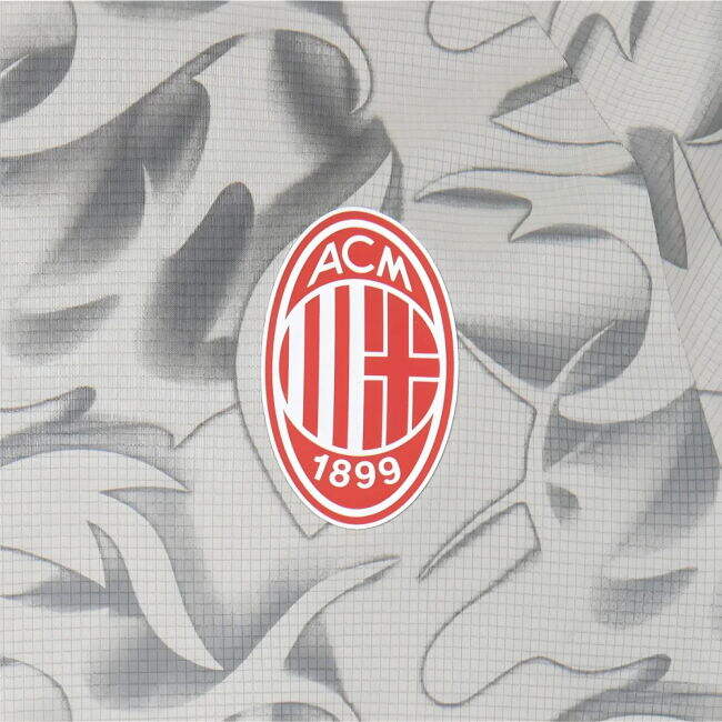 2025-2026 AC Milan Warm Up Jersey (Smokey Gray) (Gabbia 46)