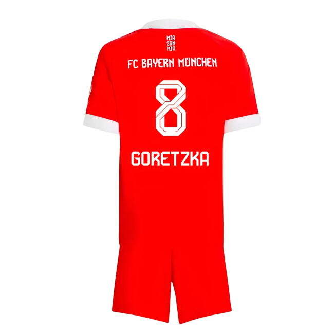 2025-2026 Bayern Home Kit (Goretzka 8) | Sale Price | Discounted